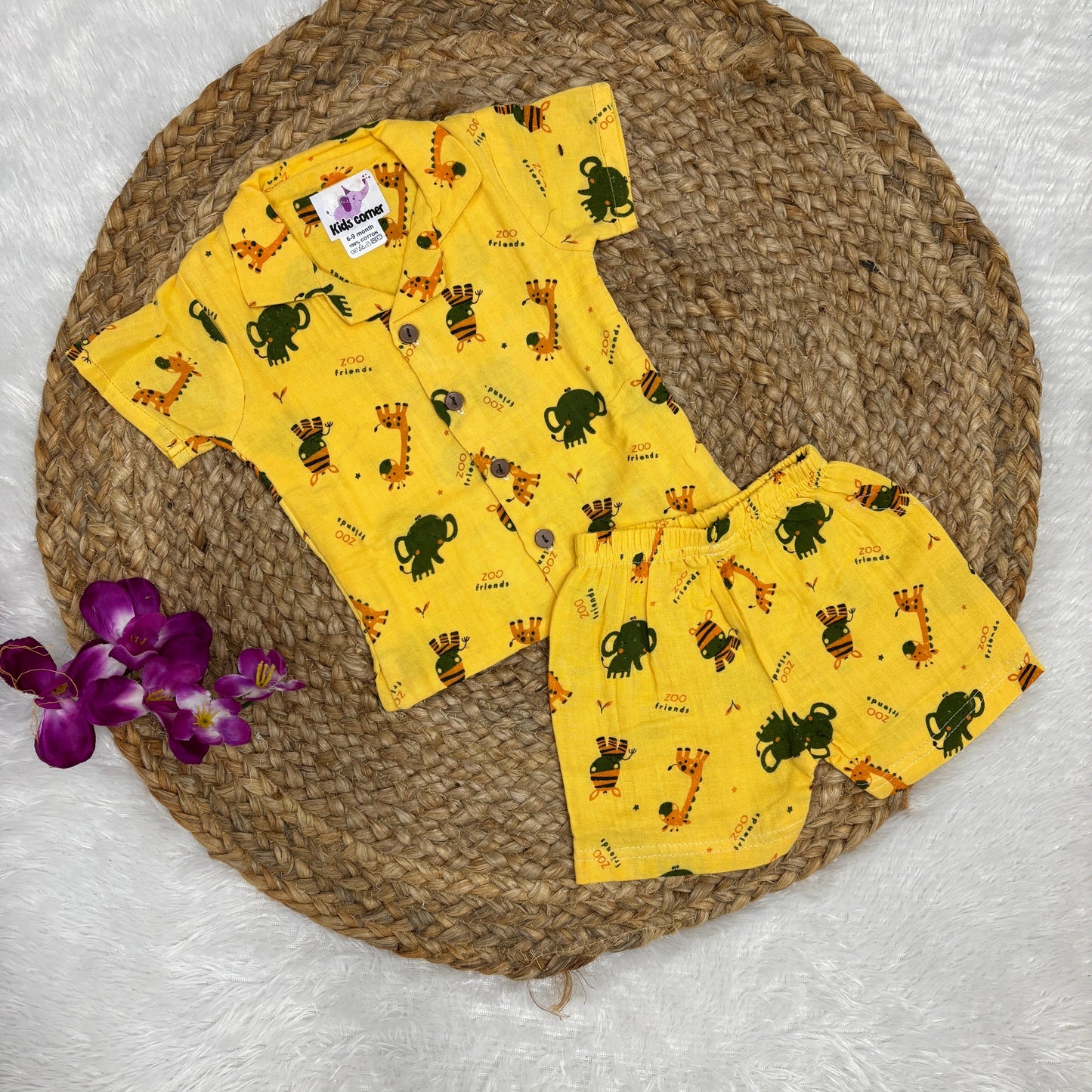 Muslin Double Layer Unisex co-ord set DL01