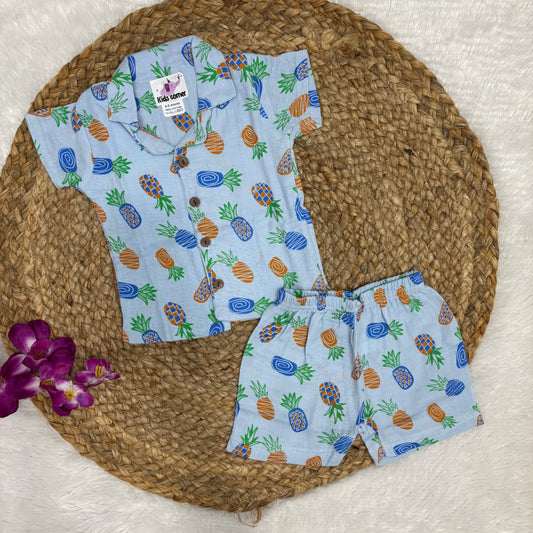 Muslin Double Layer Unisex co-ord set DL01