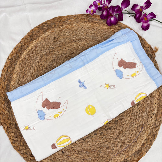 Crinkled Muslin 6 layer Blanket MN01