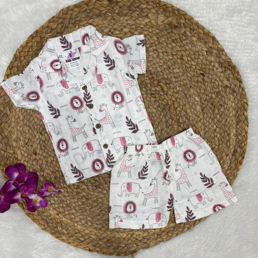 Muslin Double Layer Unisex co-ord set DL01