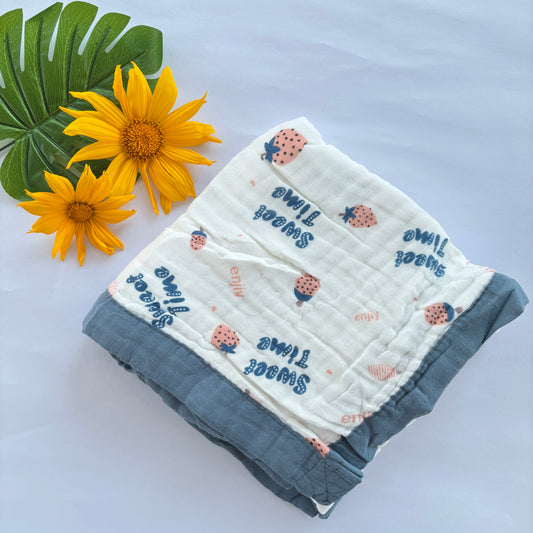 Crinkled Muslin 6 layer Blanket MN01