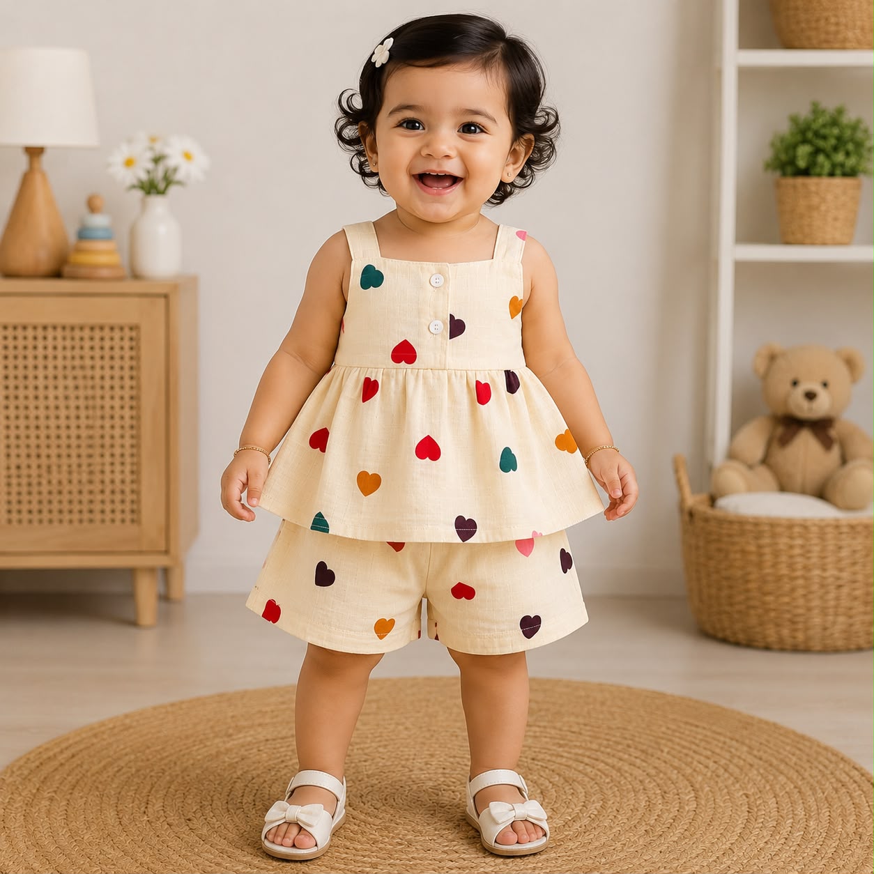 Girls Premium Muslin co-ord set DL01