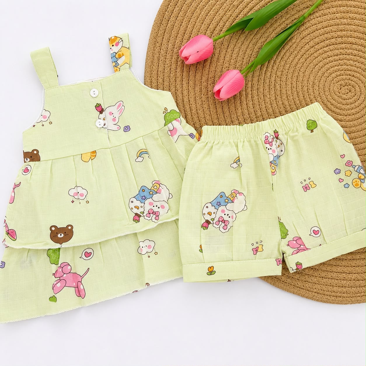 Premium Muslin Co Ord Set for New Born