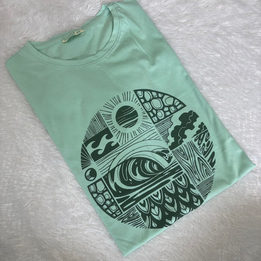 Rolled up sleeve T-Shirt HY03