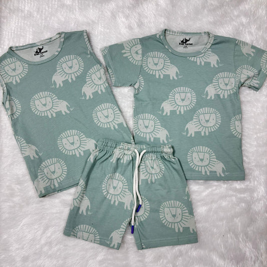 Boys and Girls Shorts Co-ord set 3 pcs set SS02