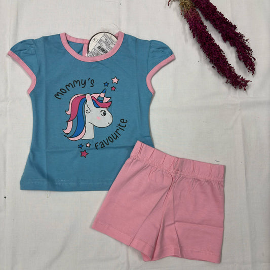 Girls Short Set (0 to 12 month)IF01