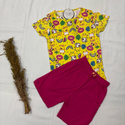 Girls Fancy shorts set SF03