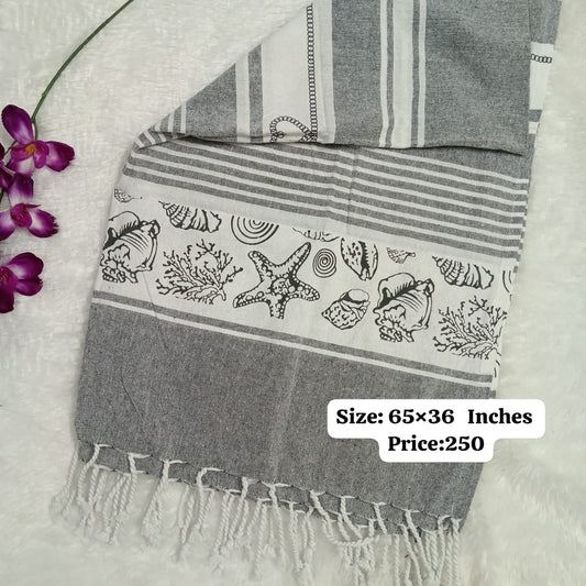 Extra Large size Adult Towel ( Grey color)