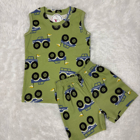Sleeveless Shorts Set SL