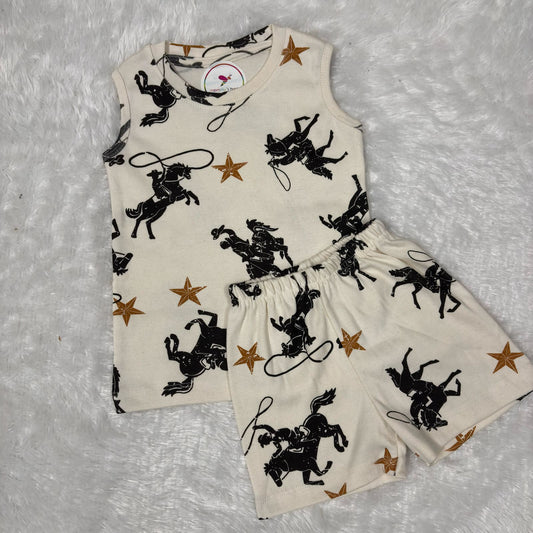 Sleeveless Shorts Set SL