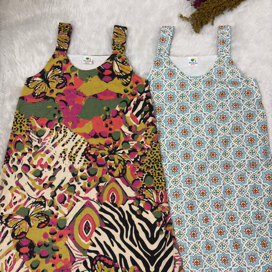 Summer Sleeveless Frock 2 pcs combo  7 to 8 years