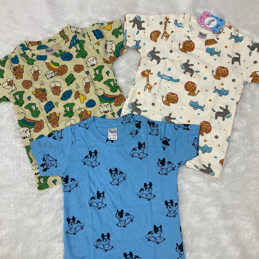 3 Pcs T-Shirt Combo 6 to 12 months