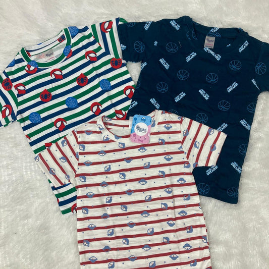 3 Pcs T-Shirt Combo 12 to 18 months