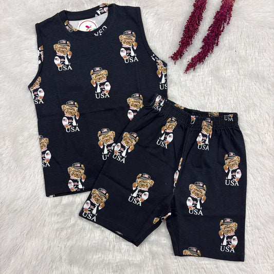 Sleeveless Shorts Set SL01