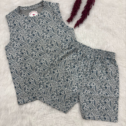 Sleeveless Shorts Set SL01