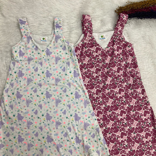 Summer Sleeveless Frock 2 pcs combo pack 4 to 5 years