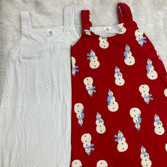 Summer Sleeveless Frock 2 pcs combo pack 8 to 9 years