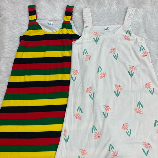 Summer Sleeveless Frock 2 pcs combo pack 8 to 9 years