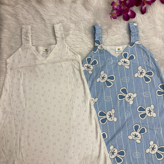 Summer Sleeveless Frock 2 pcs combo pack 6 to 7 years
