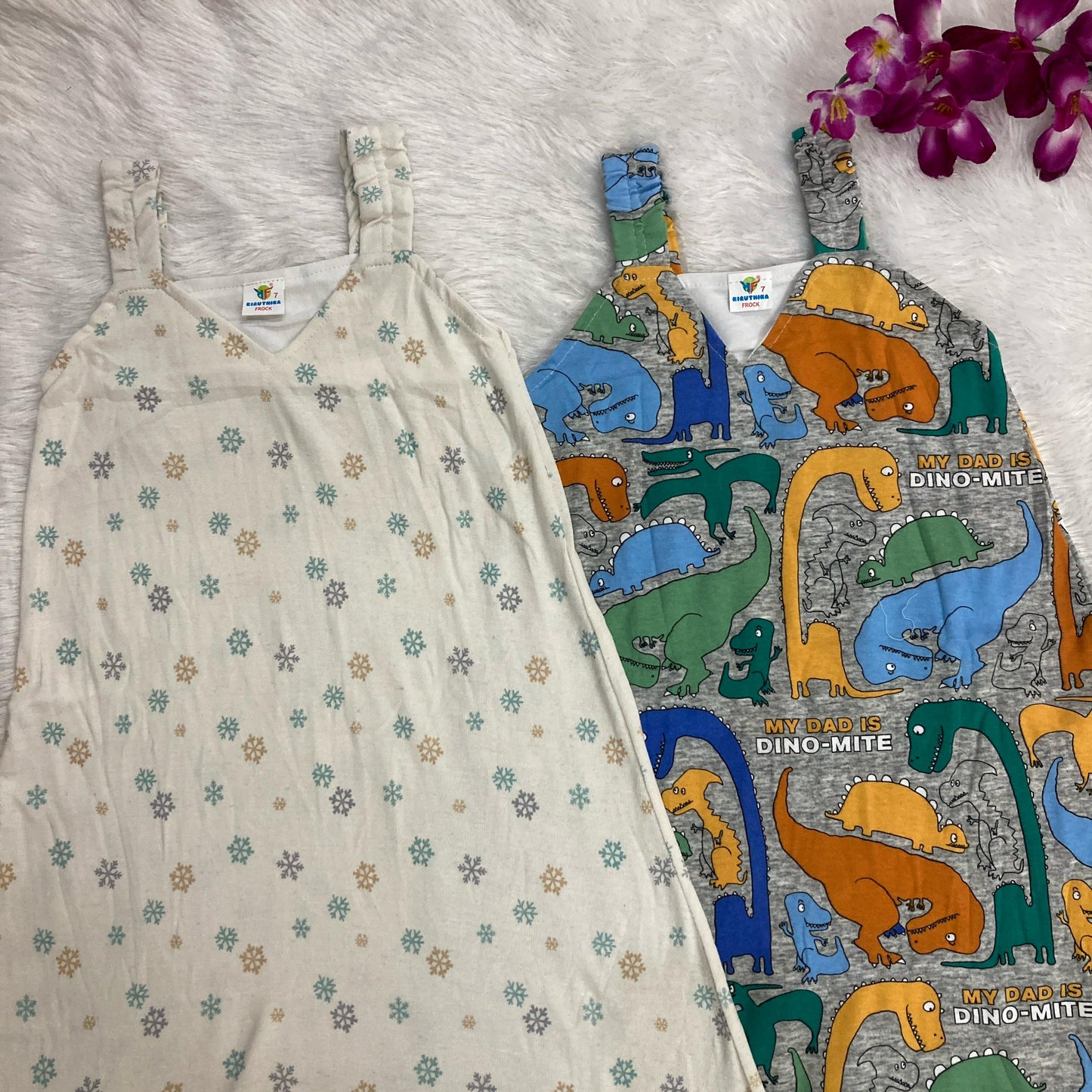 Summer Sleeveless Frock 2 pcs combo pack 6 to 7 years