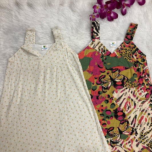 Summer Sleeveless Frock 2 pcs combo pack 6 to 7 years