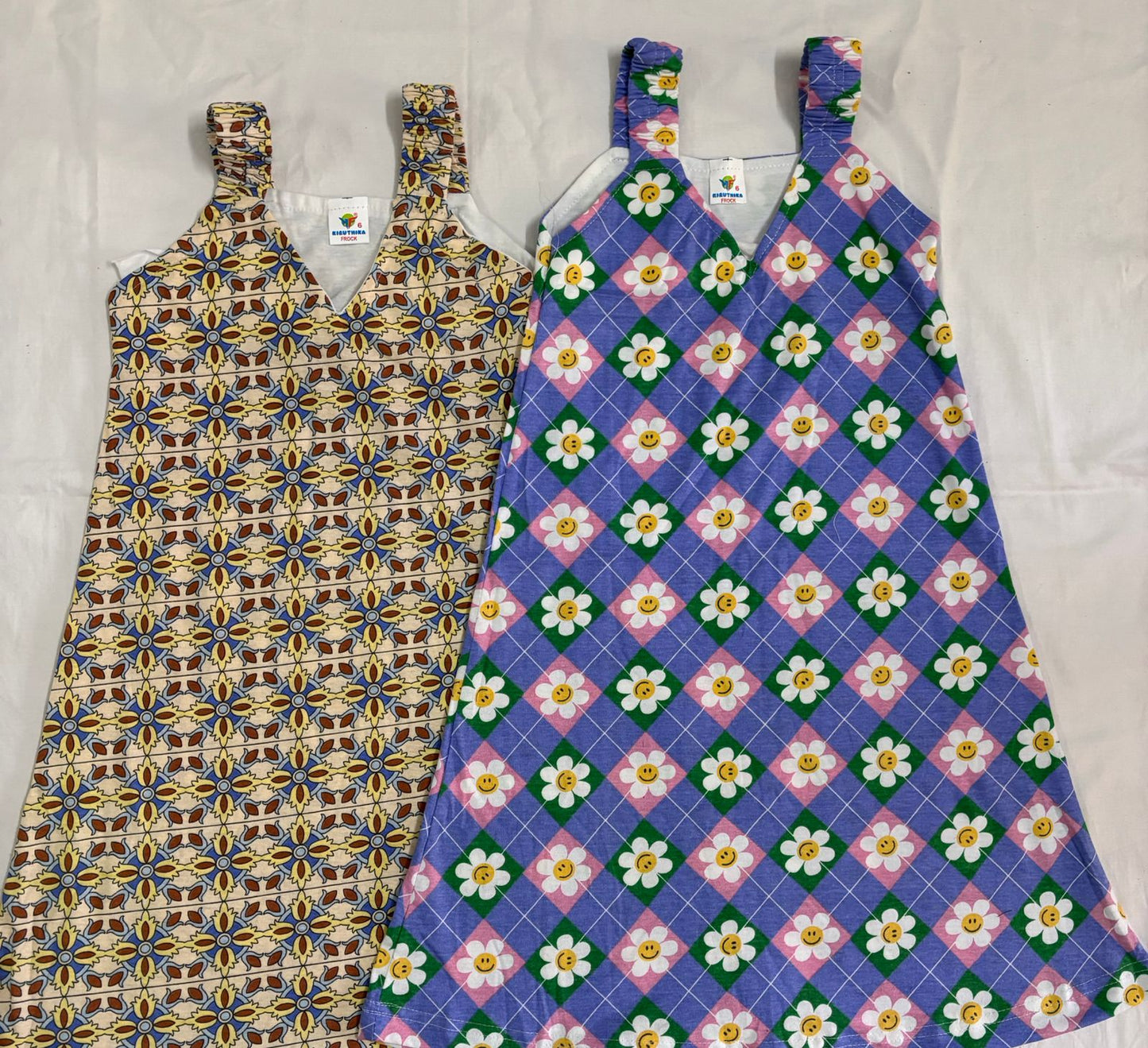 Summer Sleeveless Frock 2 pcs combo pack 5 to 6 years