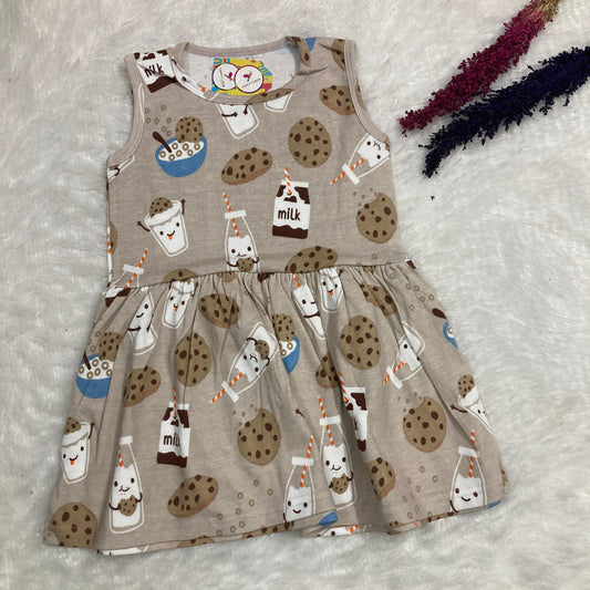 Summer Sleeveless Frock  3 to 4  years