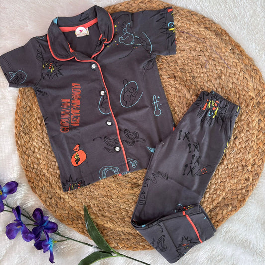 Half Sleeve Collar Night Suits IW03