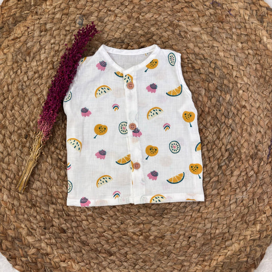 Muslin Button jablas MN01