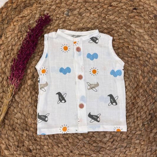 Muslin Button jablas MN01