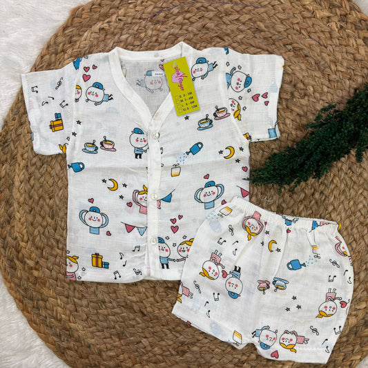 Muslin co-ord set (3 to 6 month)MN01