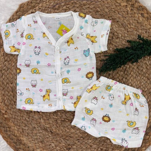 Muslin co-ord set (3 to 6 month)MN01