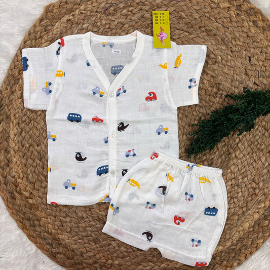 Muslin co-ord set (3 to 6 month)MN01