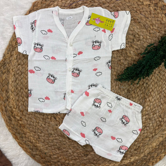 Muslin co-ord set (3 to 6 month)MN01