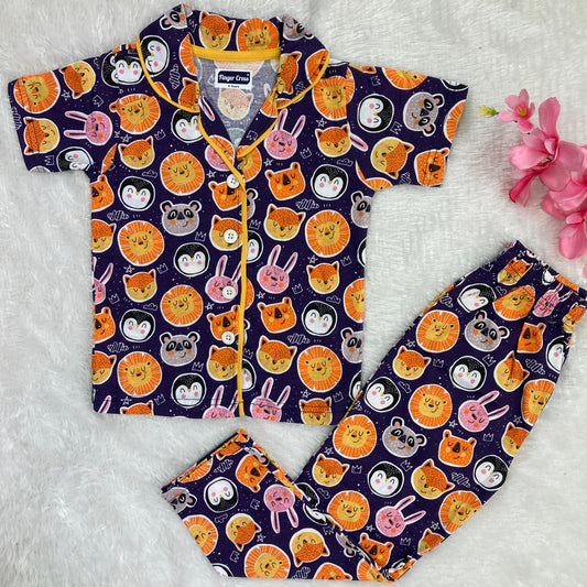 Half Sleeve Collar Night Suits IW03