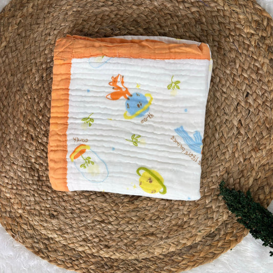 Crinkled Muslin 6 layer Blanket MN01