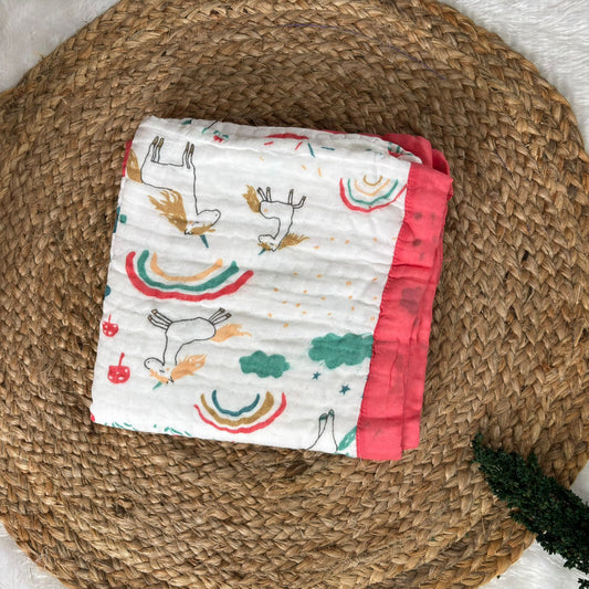 Crinkled Muslin 6 layer Blanket MN01