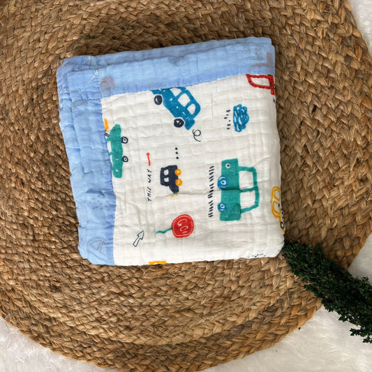 Crinkled Muslin 6 layer Blanket MN01