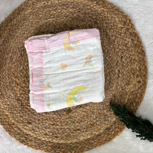 Crinkled Muslin 6 layer Blanket MN01