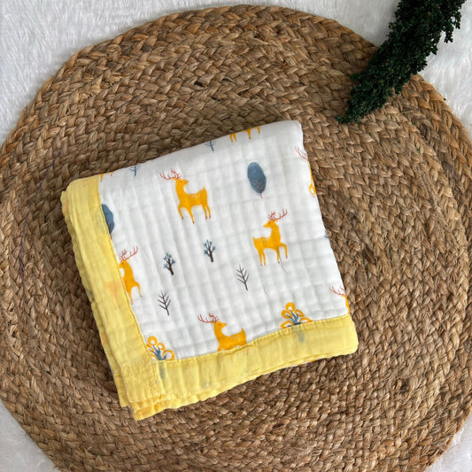 Crinkled Muslin 6 layer Blanket MN01