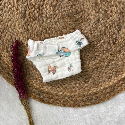 Muslin 6 layer Premium Nappy MN01