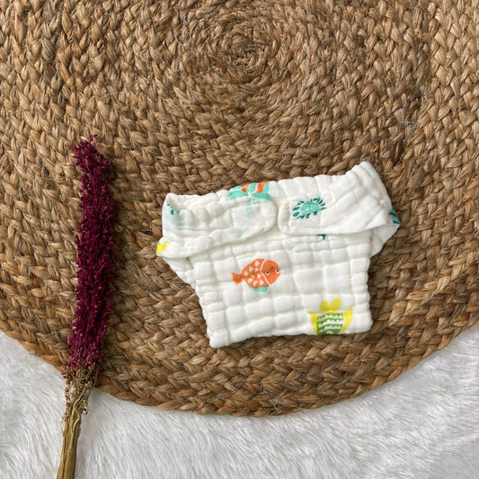 Muslin 6 layer Premium Nappy MN01