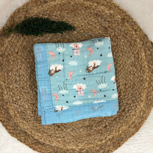 Crinkled Muslin 6 layer Blanket MN01