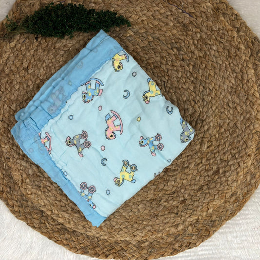 Crinkled Muslin 6 layer Blanket MN01