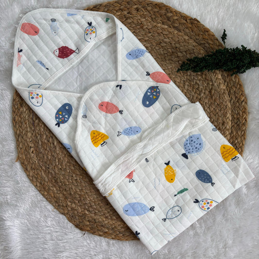 Baby Hooded Wrap / Blanket MN01