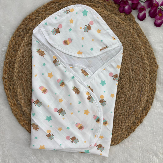 Baby muslin premium cap towel MN01