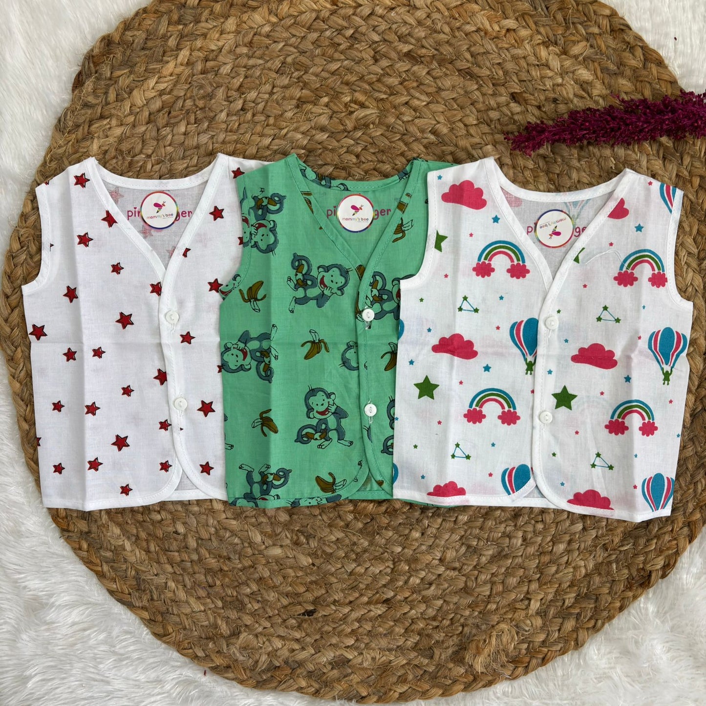 Cotton button Jabla  3 Pcs  Pack MN01