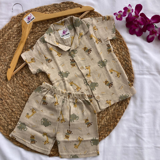 Muslin Double Layer Unisex co-ord set DL01