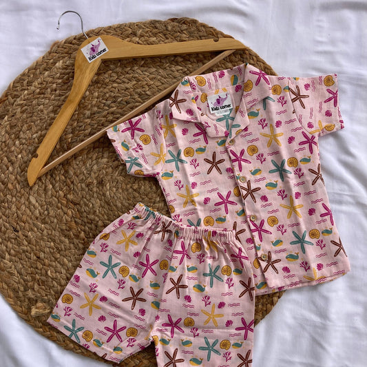 Muslin Double Layer Unisex co-ord set DL01