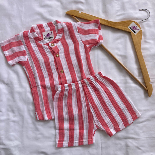 Muslin Double Layer Unisex co-ord set DL01